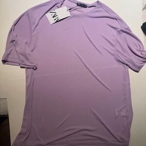Zara Unisex Lavender Short Sleeve Tee